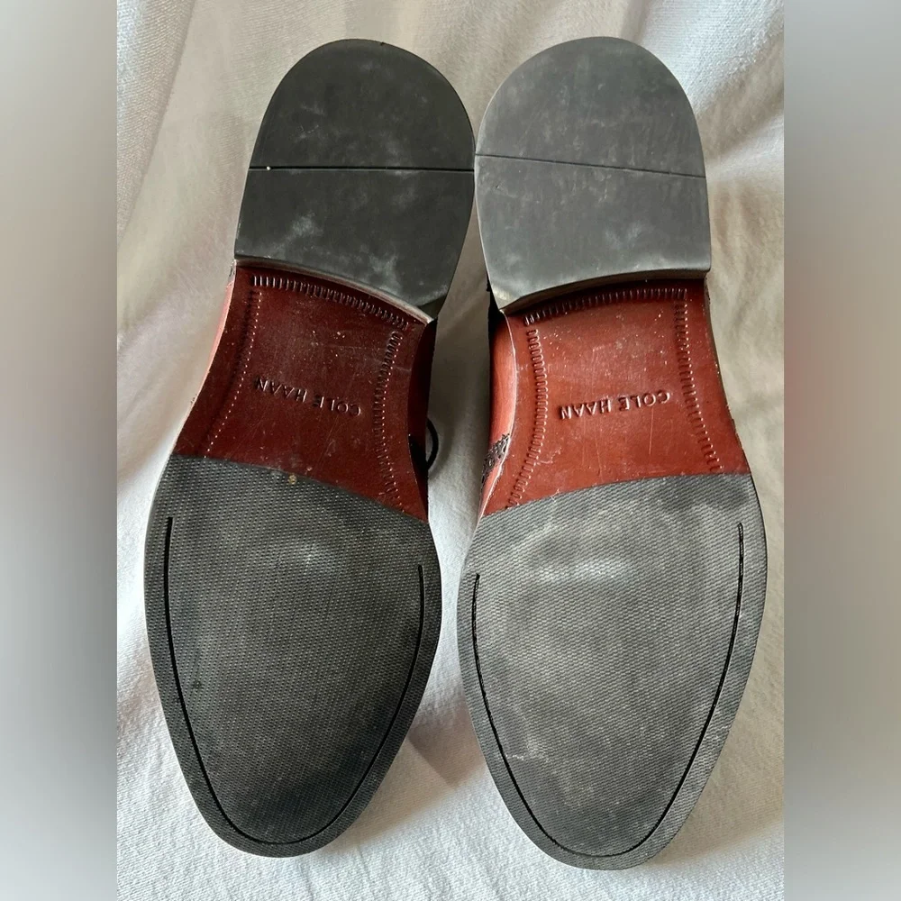 Cole Haan Men's 10.5 Williams Wingtip Chukka Boots Brown Leather Dress Shoes